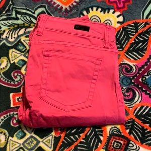 Pink skinny jeans
